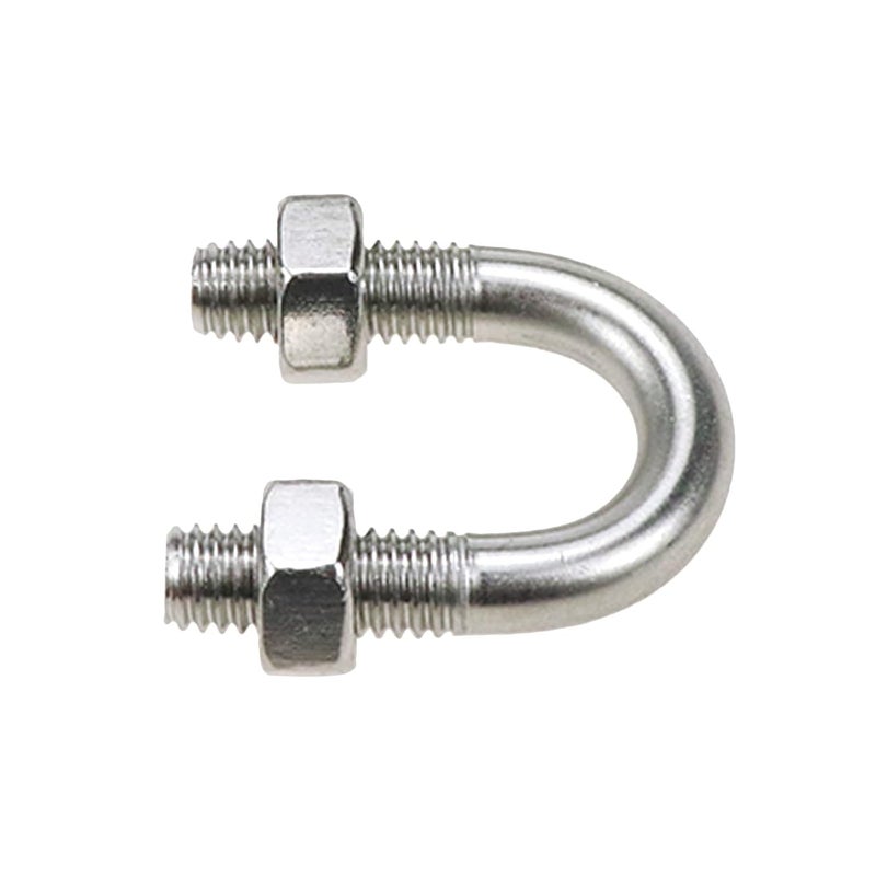 Sscon 10Pcs M6x12 304 Stainless Steel U-Bolt Fastener for 12mm Pipe Dia - Image 3